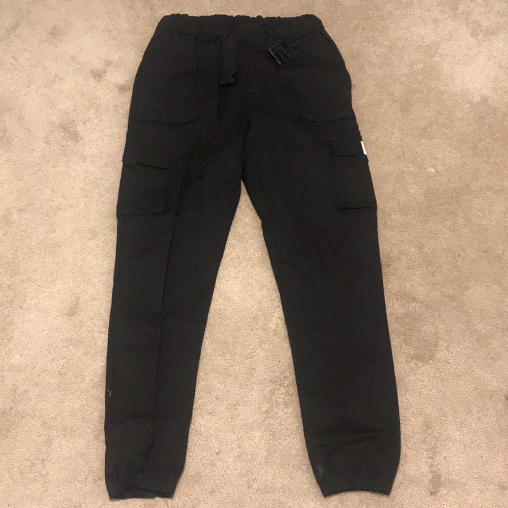 Black cargo pants